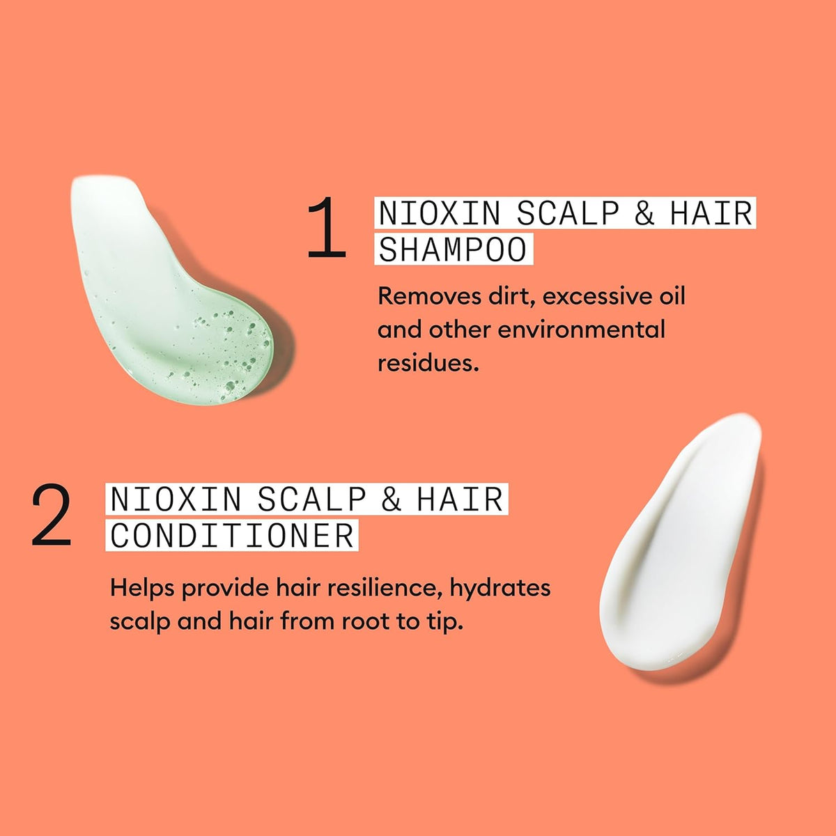 Nioxin Shampoo & Conditioner Liter Duo Sets | Prepacks with Pumps Included | Systems 1-4 | For Natural, Colored, & Damaged Hair with Light to Progressed Thinning | Strengthen & Boost Hair Density