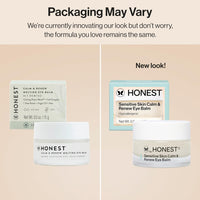 Honest Beauty Calm + Renew Anti-Aging Melting Eye Balm for Sensitive + Dry Skin | Shea Butter, Argan Oil, + Aloe | EWG Verified, Vegan + Cruelty Free | .5 fl oz