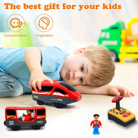 B-Qtech RC Electric Train Toy, Battery Operated Educational Toy