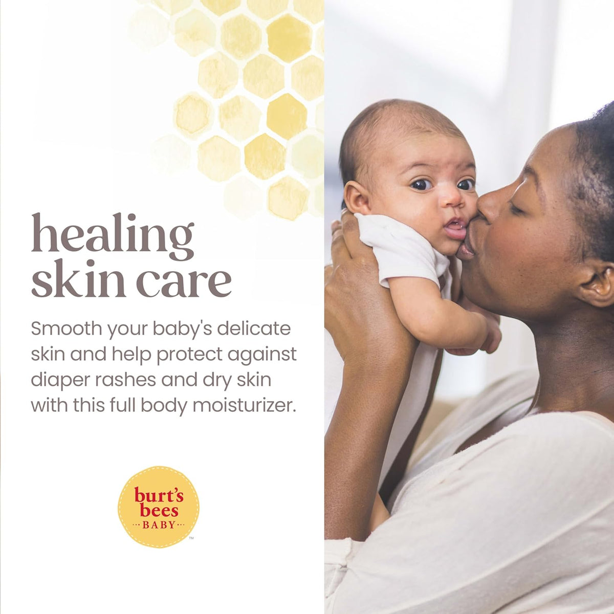 Burt's Bees Baby 100% Natural Origin Multipurpose Healing Ointment, Face & Body Baby Ointment – 7.5 Ounce Tub - Pack of 3