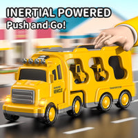 5-in-1 Construction Truck for 3-9 Year Old Boys and Girls - Friction Power Vehicle