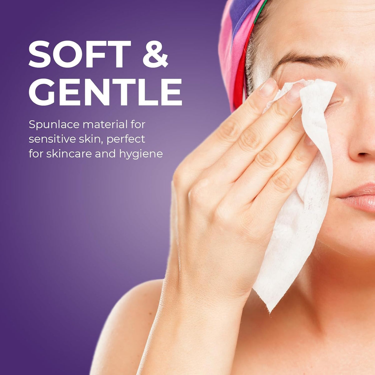 Medpride Disposable Dry Washcloths for baby wipes and incontinence care 16 packs of 50 - 800 count 8 x 13 Half Fold