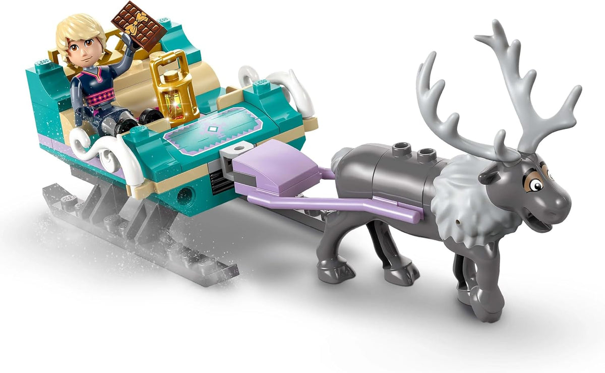 LEGO Disney Frozen Anna’s Sleigh Adventure, Princess Toy for 4+ Year Old Girls & Boys