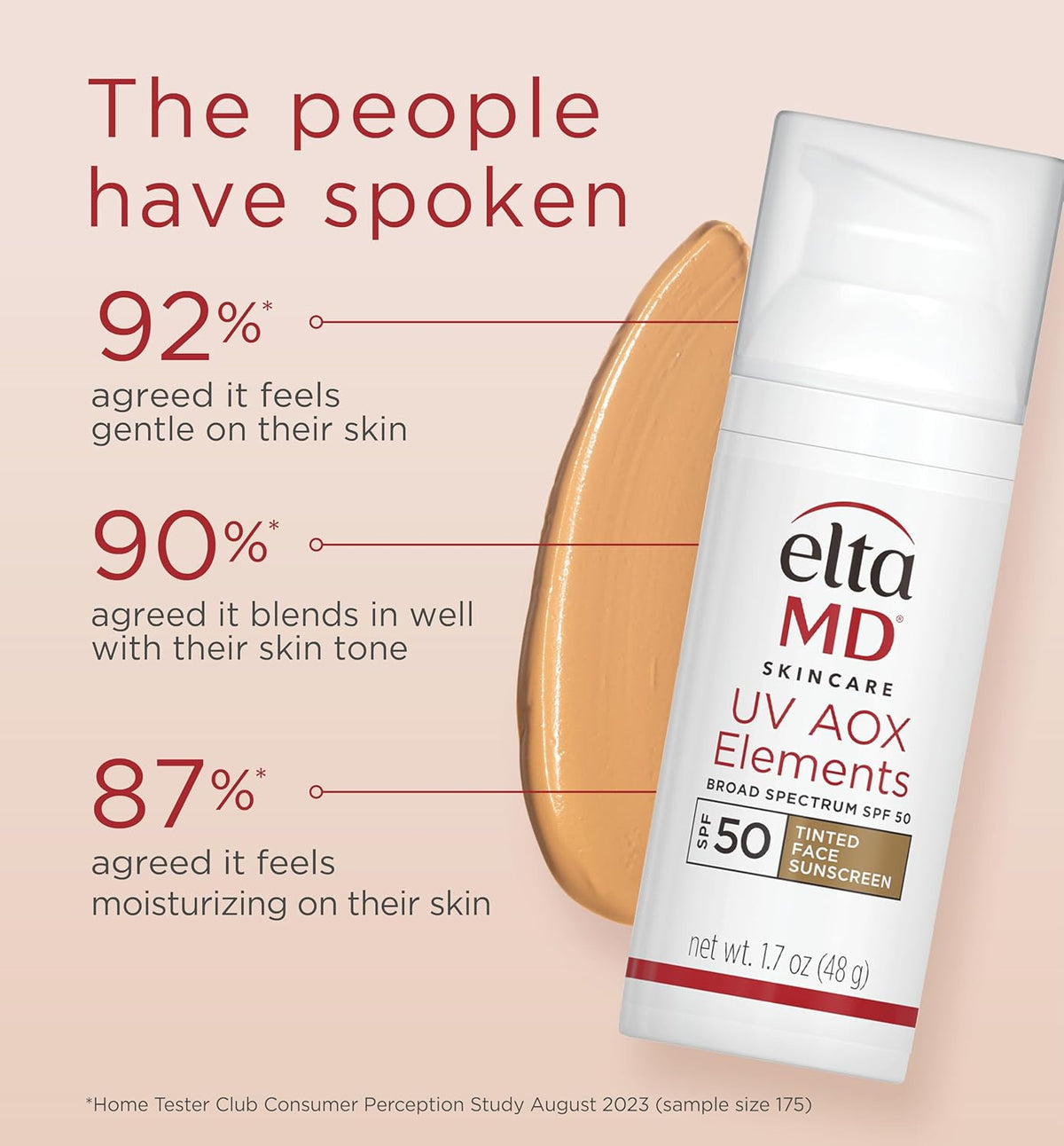 EltaMD UV Sheer Face Sunscreen, SPF 50+ No White Cast Sunscreen for Face and Body
