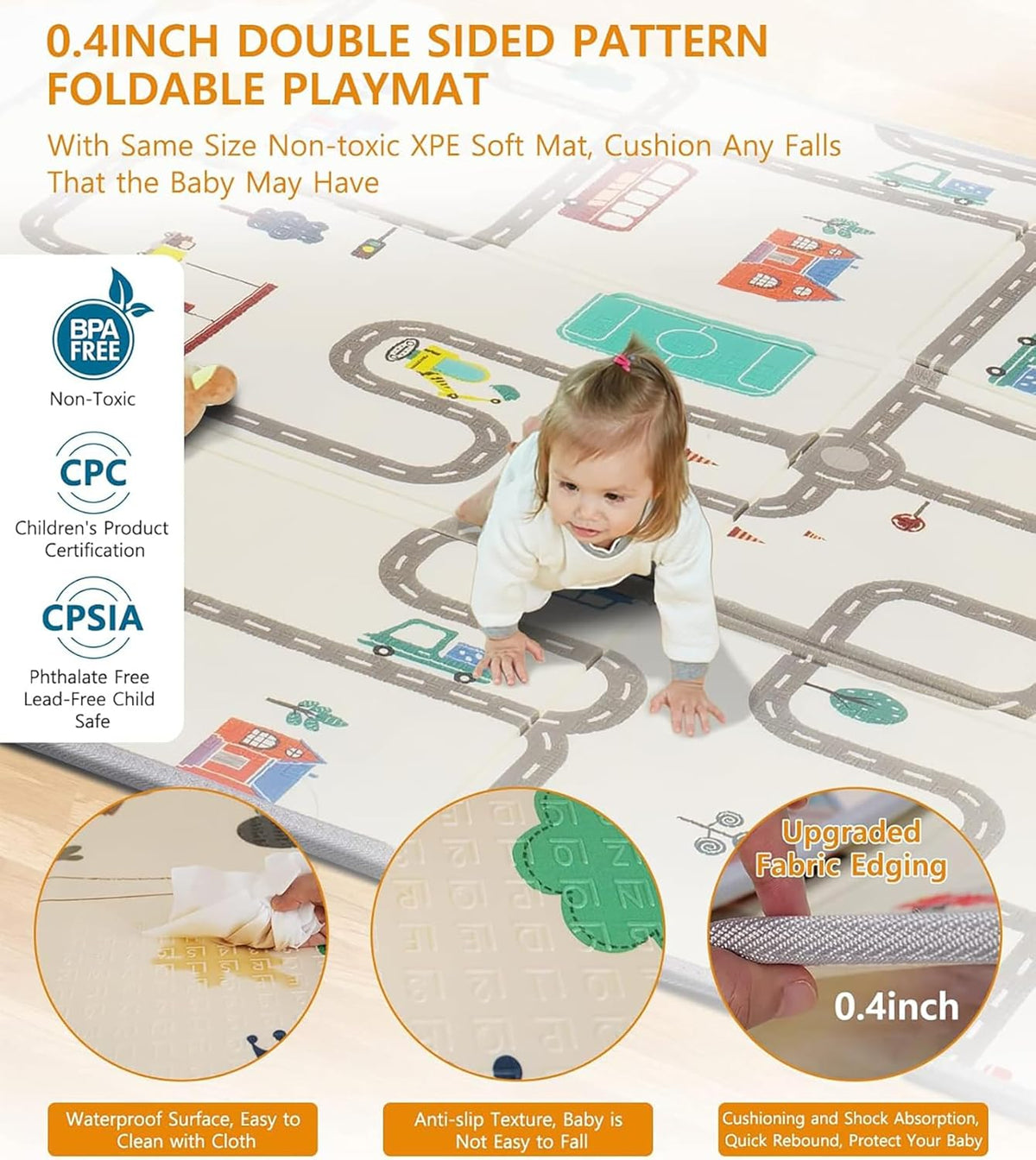 Extra Large Baby Playpen with Mat, ManKami 200 * 180cm