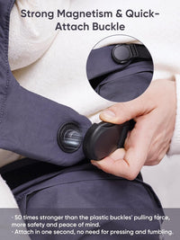 Baby Carrier Newborn to Toddler - Innovation EaseFit Adjustment Knob, Ergonomic Lightweight Cotton Carrier, Quick Attach Magnetic Buckle, Thickened Leg Pad, Widened Belt, with Bib, for 3-20KG