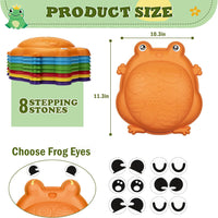 Frog Balance Stepping Stones for Kids | 8-Piece Indoor/Outdoor Obstacle Course Toys |