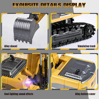 Remote Control Excavator Hydraulic Truck. 6 Channel Full Functional Rechargeable RC Toy