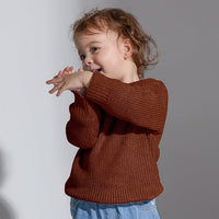 Infant Baby Sweater Round Neck Long Sleeve Knit Jumpers Pullover Sweatshirt Fall Winter Clothes Newborn 0 Months - 3 Years