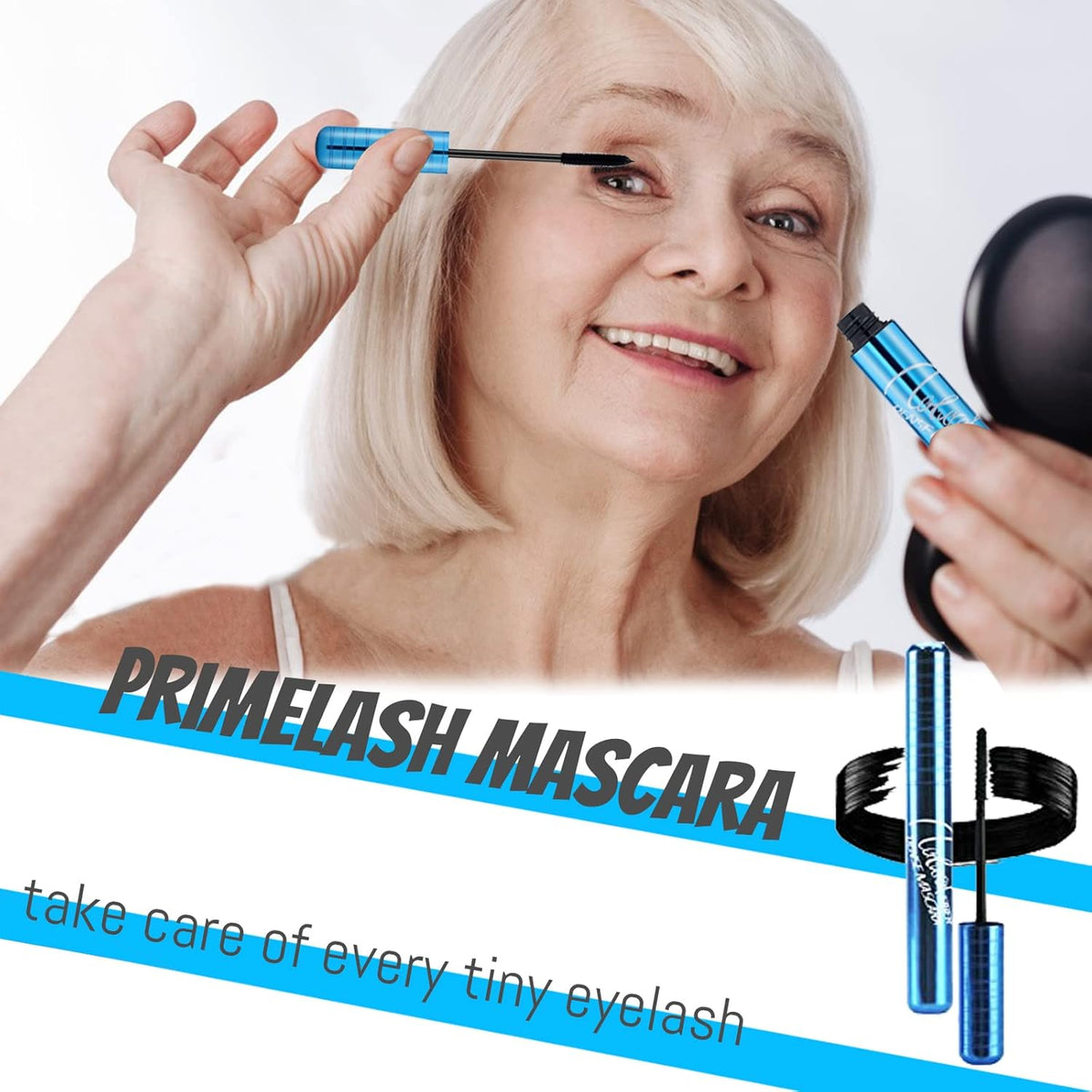Mascara for Older Women 60 Plus, Waterproof Smudge Proof