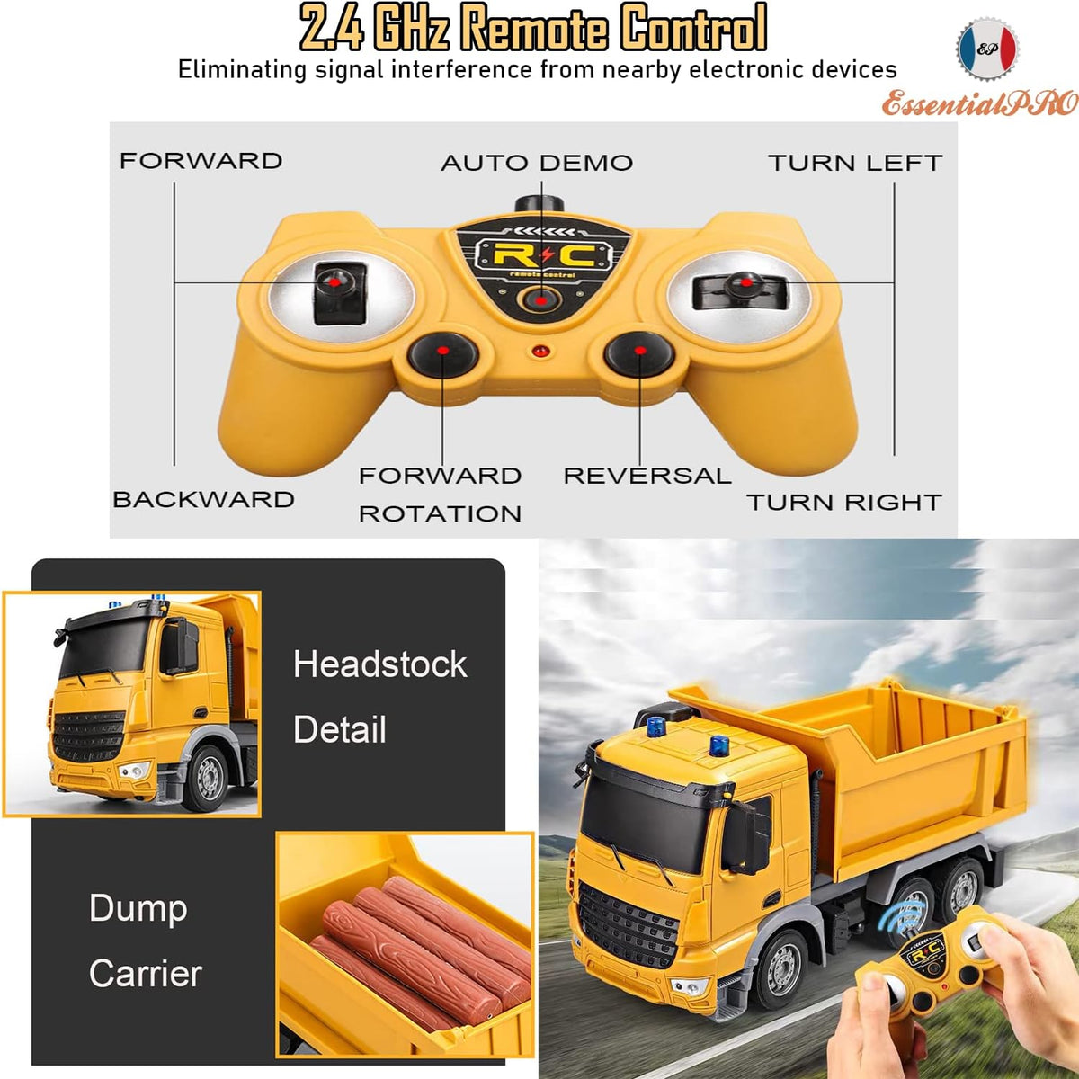 Remote Control Construction Dump Truck | Ages 3+