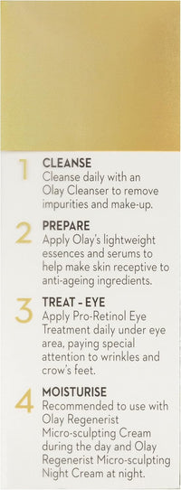 Olay Eyes Pro Retinol Eye Cream Treatment for Deep Wrinkles, 15 Millilitres