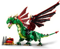 LEGO Creator 3in1 Medieval Dragon Toy for 9+ Year Old Boys & Girls, Construction Kit Rebuilds into a Sea Serpent or a Phoenix Animal Figure, Creative Kids Toy Building Set 31161