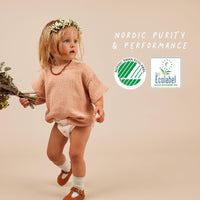 Joonya Baby Nappies, Size 1 XS (2-4 kg) - 1 Bag of 32 -NonToxic, Eco-Friendly, Overnight Use - Made in Denmark