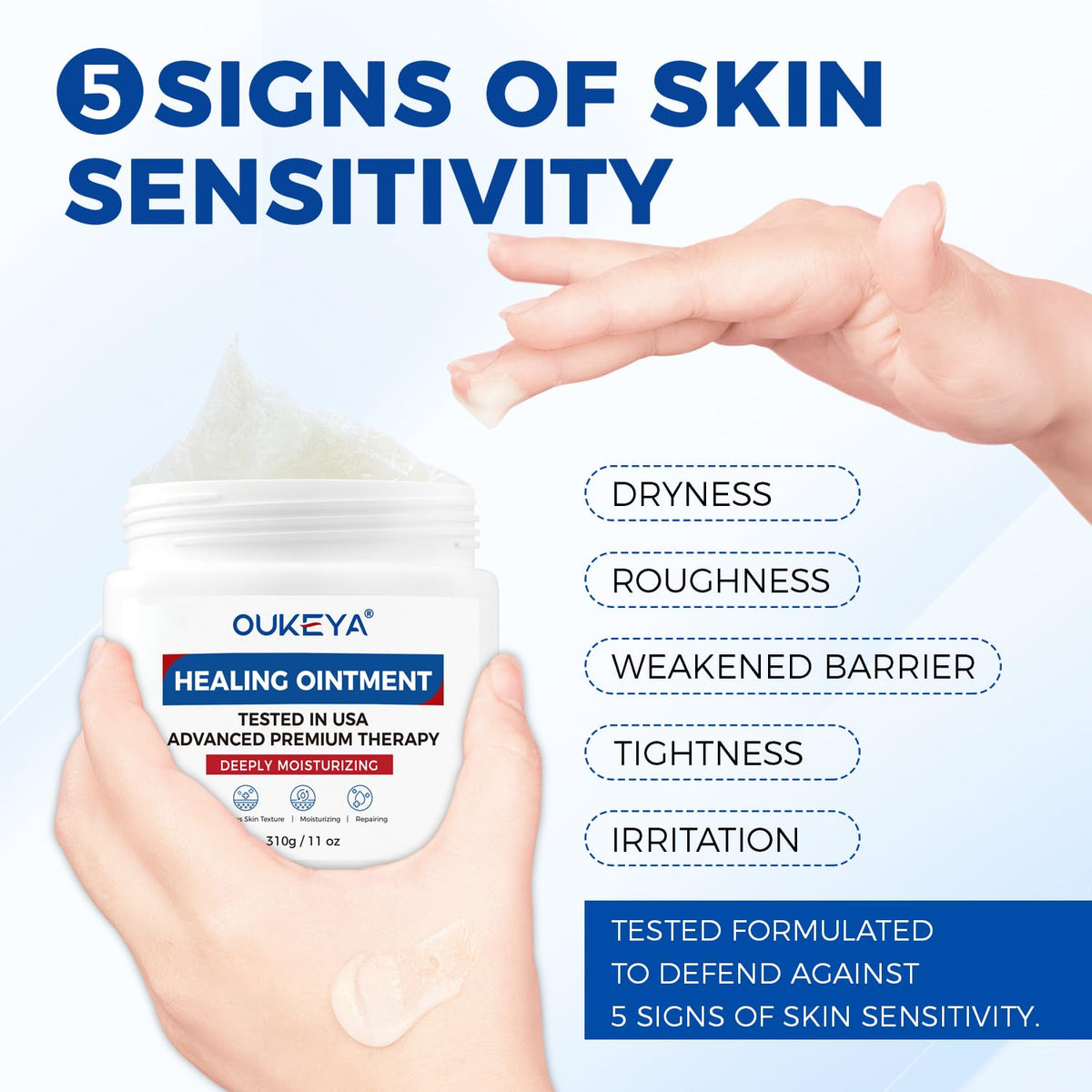 Healing Ointment, Advanced Therapy Skin Protectant,Soothes Cracked Hands and Chapped Lips