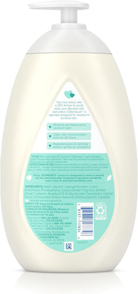 Johnson's CottonTouch Newborn Baby Face and Body Lotion, Made with Real Cotton, 27.1 fl. oz