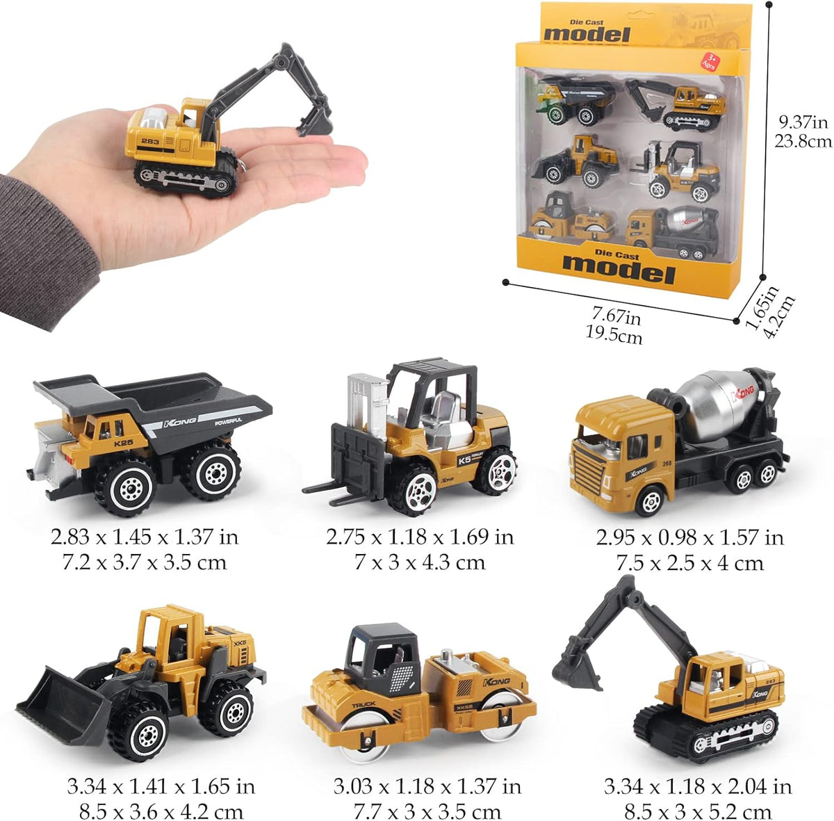 Construction Cars Toys Diecast Engineering Vehicle Toy Set Alloy Metal Car Toys Set