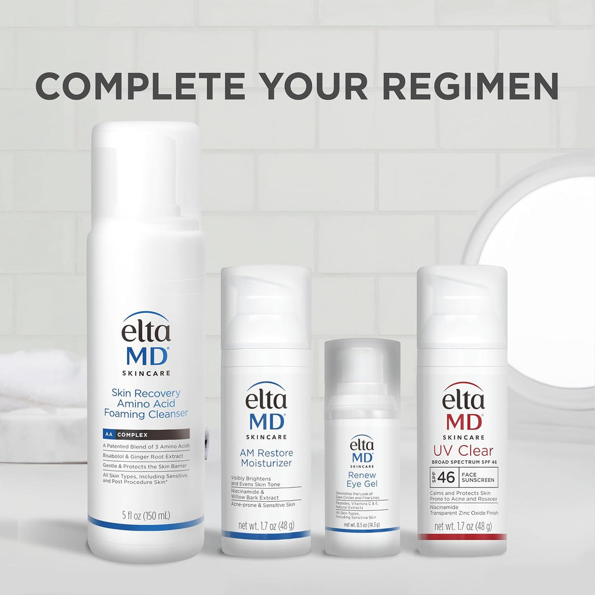 EltaMD Renew Eye Gel, Serum for Dark Circles and Puffiness, Under Eye Serum for Face, Anti Aging, Minimizes Fine Lines and Wrinkles, 0.5 oz Pump