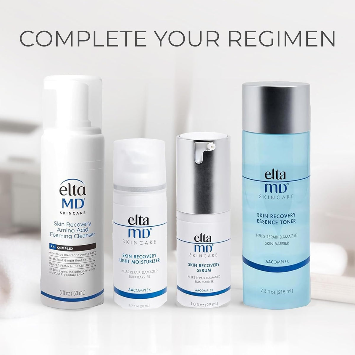 EltaMD Skin Recovery Amino Acid Foaming Facial Cleanser, Gentle Face Cleanser for Sensitive Skin