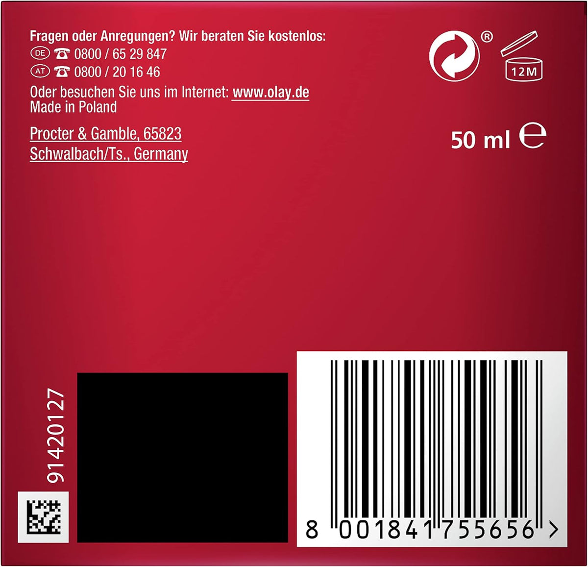 OLAY Regenerist Whip Day Cream, Moisturising Cream with Vitamin B3 and Peptides for Firmed and Protected Skin, 50 ml