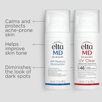 EltaMD AM Therapy Facial Moisturizer Lotion, Oil Free Face Moisturizer with Hyaluronic Acid, Hydrates and Moisturizes Skin, Lightweight Formula, Safe for Sensitive Skin