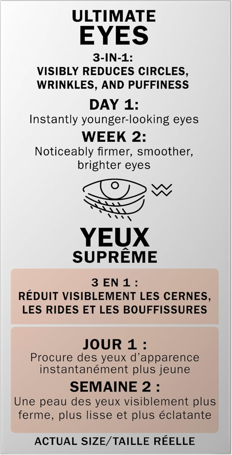 Olay Eyes Ultimate Eye Cream for Wrinkles, Puffy Eyes and Under Eye Dark Circles, 0.4 Fl Oz