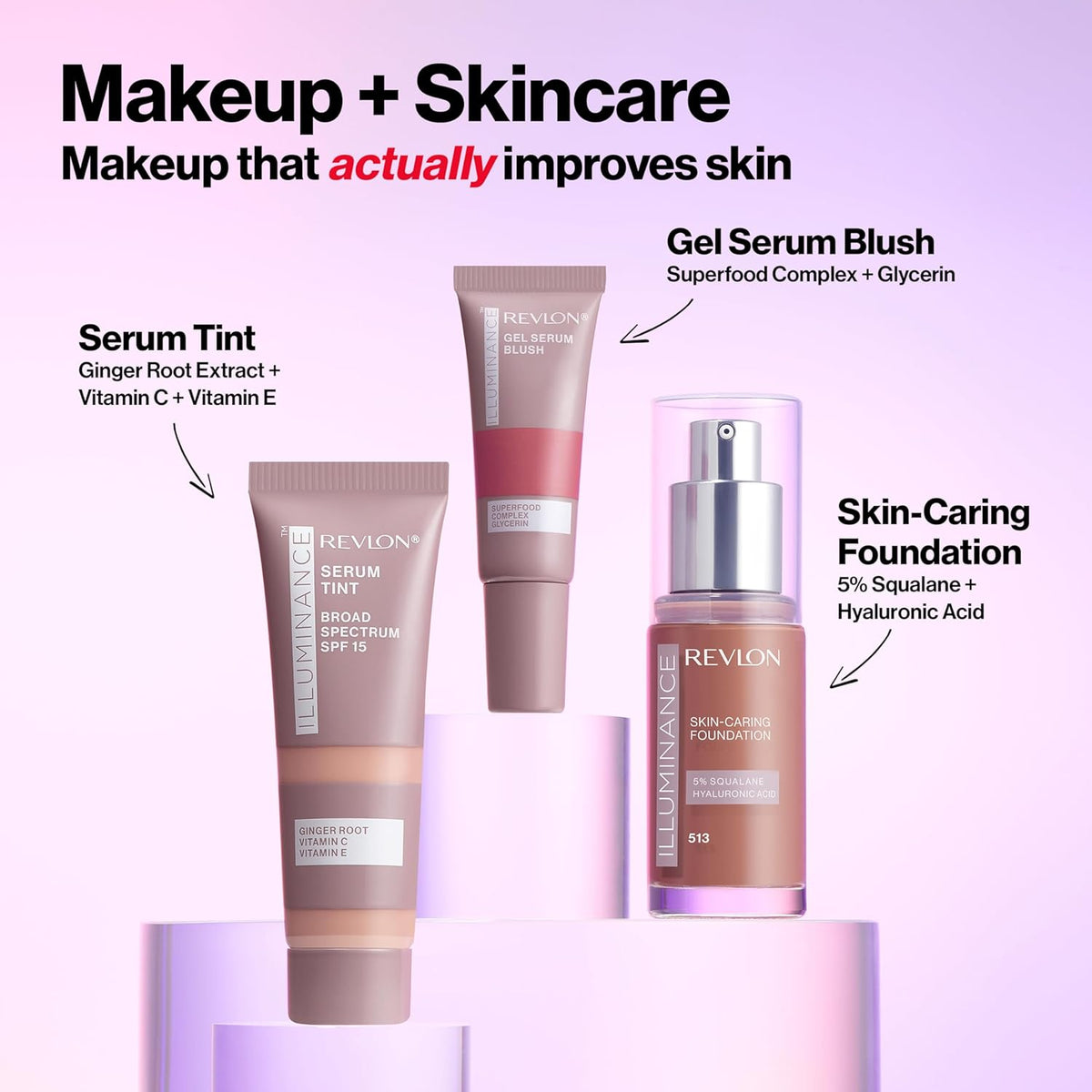 Revlon Illuminance Tinted Serum, Triple Hyaluronic Acid, Evens Out Skin Tone Over Time and Hydrates All Day, SPF 15, 317 Tan Sand, 0.94 fl oz.
