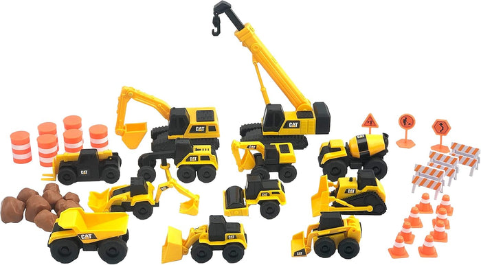 CAT Construction Toys, Little Machines Mega Activity Playset w/ 41 Pieces,Toys 3+