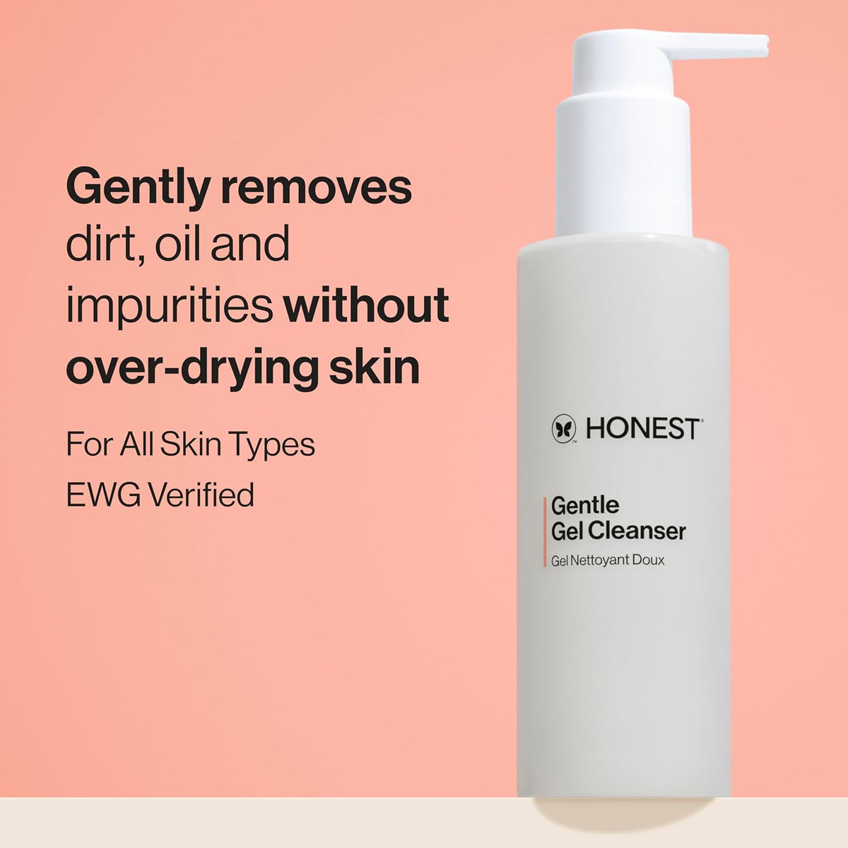 Honest Beauty Gentle Gel Daily Face Cleanser | Calms + Refreshes, Sensitive Skin Friendly | Chamomile + Calendula Extracts | EWG Verified + Cruelty Free | 5 fl oz