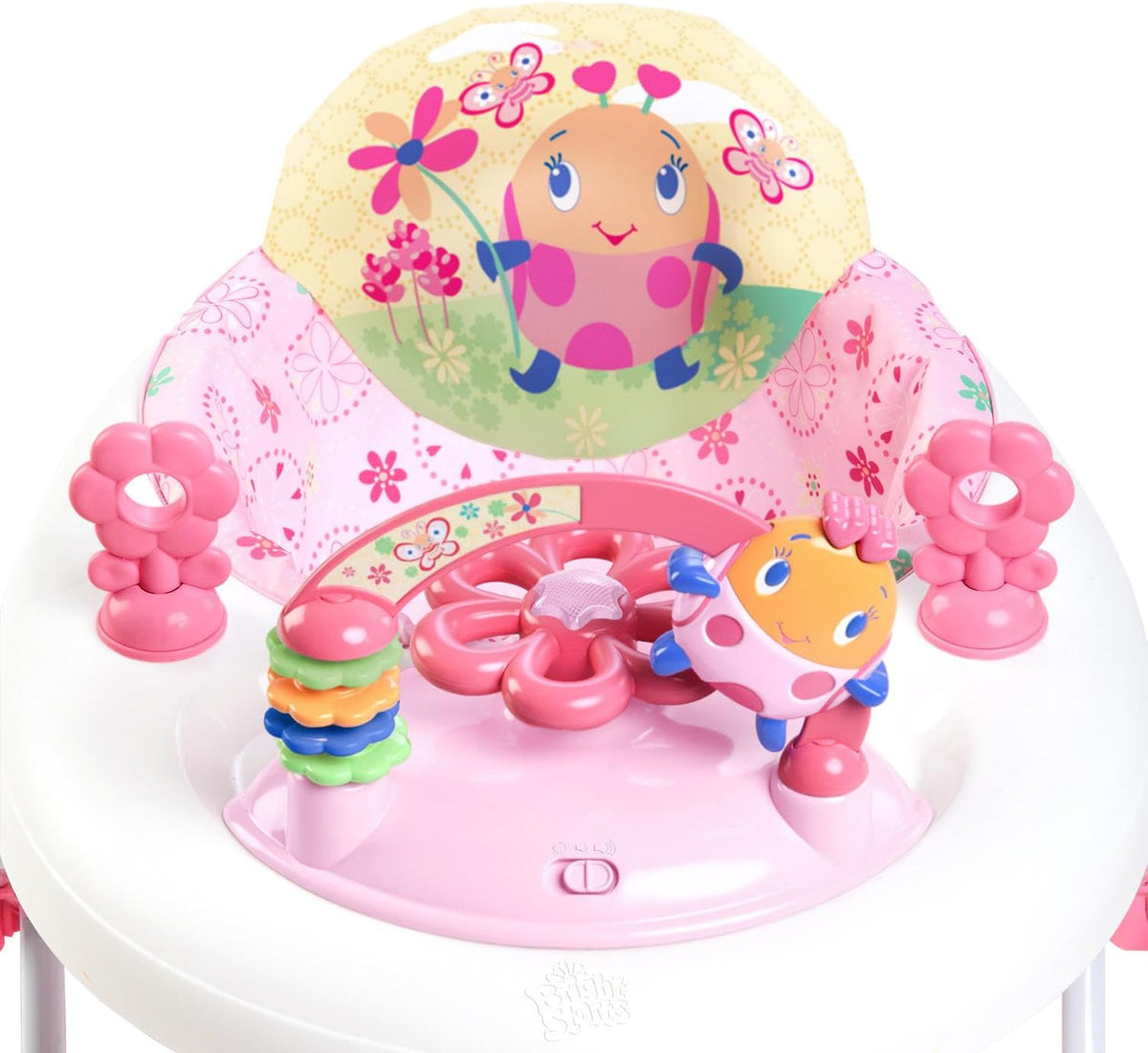 Bright Starts JuneBerry Walk-A-Bout Walker with Easy Fold Frame for Storage, Ages 6 months +