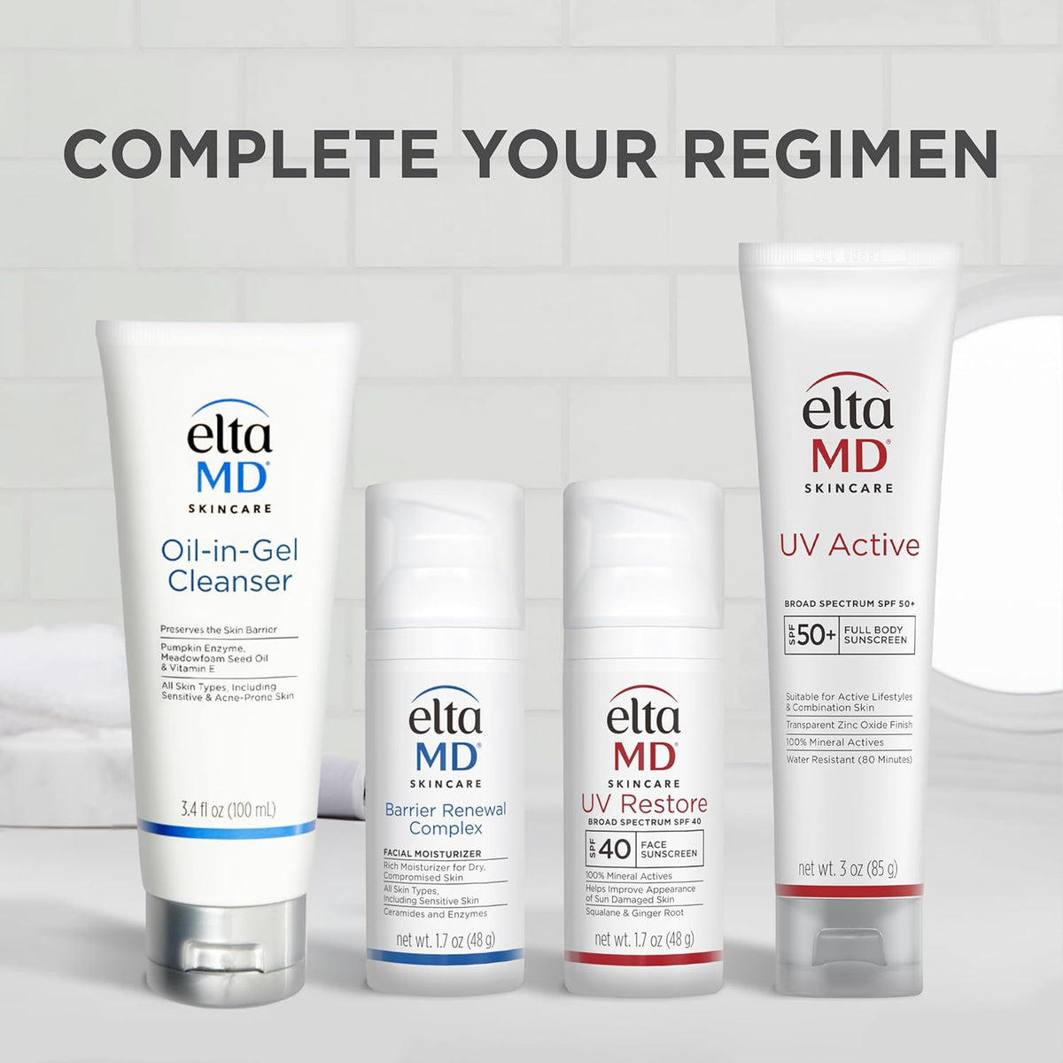 EltaMD UV Restore,Face Sunscreen, SPF 40, Anti-Aging Zinc Oxide Sunscreen Formula