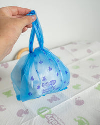 BabyU Nappy Change Essentials Bundle 2 - Fragrance Free Wipes, Scented Nappy Bags & Dispoable Change Mats