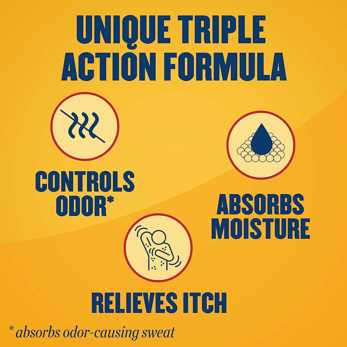 Gold Bond Medicated Powder Triple Action Relief 10 Ounce - Pack of 5 (Talc-Free)