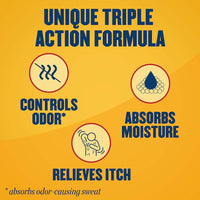 Gold Bond Medicated Powder Triple Action Relief 10 Ounce - Pack of 5 (Talc-Free)