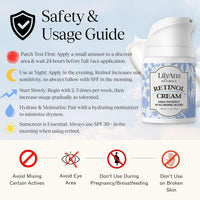 LilyAna Naturals Retinol Cream - Made in USA, Anti Aging Moisturizer for Face and Neck,Wrinkle, Retinol Complex - 1.7oz