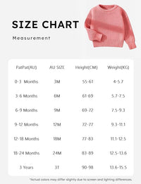 Infant Baby Sweater Round Neck Long Sleeve Knit Jumpers Pullover Sweatshirt Fall Winter Clothes Newborn 0 Months - 3 Years