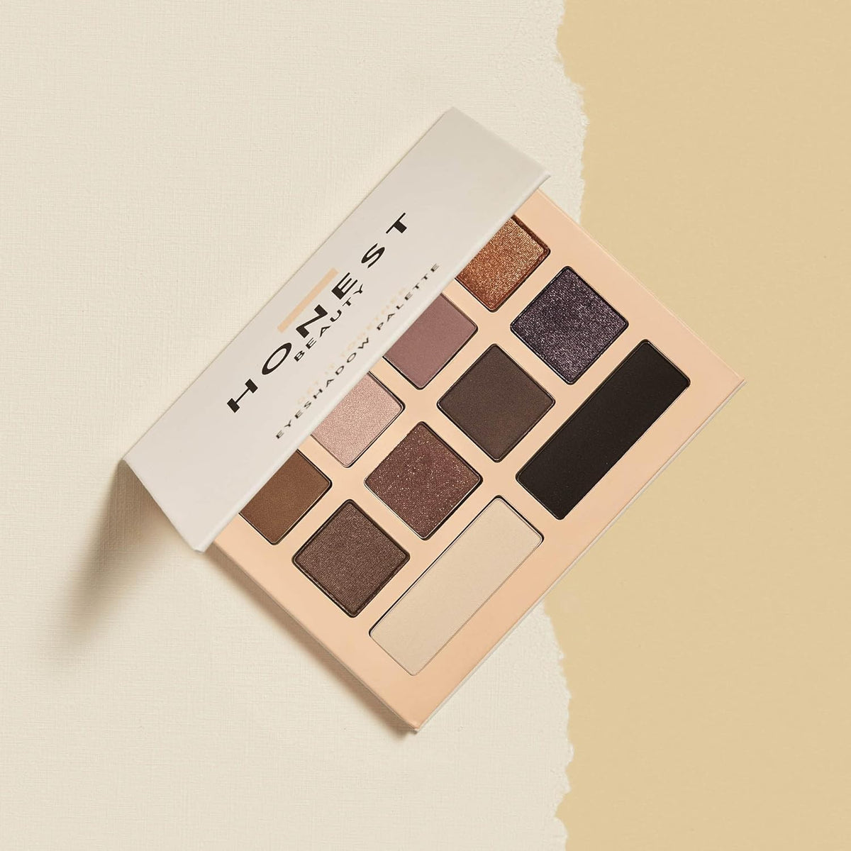 Honest Beauty Talc-Free Eyeshadow Palette with 10 Pigment-Rich Shades | Mattes, Shimmers, Satins | Dermatologist Tested + Cruelty Free | 0.67 oz