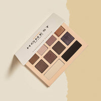 Honest Beauty Talc-Free Eyeshadow Palette with 10 Pigment-Rich Shades | Mattes, Shimmers, Satins | Dermatologist Tested + Cruelty Free | 0.67 oz
