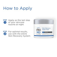 EltaMD Skin Recovery Overnight Face Mask, Moisturizer Cream Night Mask for Face & Neck, Safe for Sensitive Skin, 1.7 oz Jar
