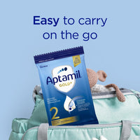 Aptamil Gold+ 2 Premium Follow-On Formula, From 6-12 Months, Powder Sachets, Easy to Carry On The Go, Pack of 8