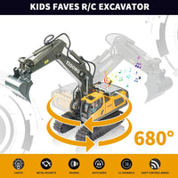 Remote Control Excavator RC Digger Toy for Boys