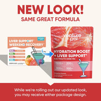 Venture Pal Hydration Packets + Liver Support- Liquid Daily IV Electrolyte Powder Packets with 7 Electrolytes & 5 Vitamins, Milk Thistle + L-Theanine | Sugar-Free | Keto Friendly | Vegan, 12 Sticks