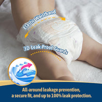 AIWIBI Ultimate Comfort Size 5 Overnight Nappies, Disposable Baby Nappy, (12-17 kg) 84 Count, Super Absorbent Night Time Protection
