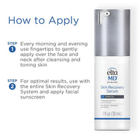 EltaMD Skin Recovery Face Serum, Redness Relief, Facial Serum Visibly Reduces Redness in 24 Hours, For Sensitive Skin, 1.0 oz Pump