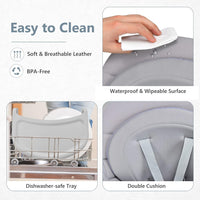 INFANS 8 in 1 Baby High Chair, Convertible Highchair for Babies and Toddlers (Grey)