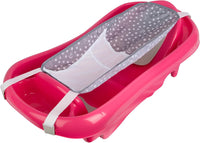 The First Years Newborn to Toddler Tub with Bath Sling, Pink