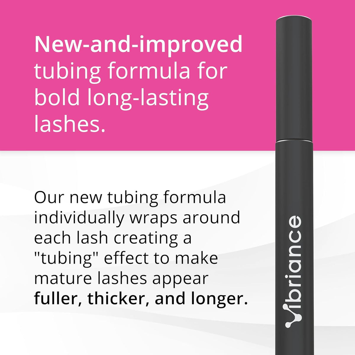 Vibriance Volumizing Tubing Mascara, Soft Black - Hypoallergenic, USA Made - Moisturizing, Lifting, Long-Lasting - Special Tube Formula for 50+