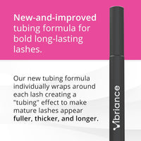 Vibriance Volumizing Tubing Mascara, Soft Black - Hypoallergenic, USA Made - Moisturizing, Lifting, Long-Lasting - Special Tube Formula for 50+