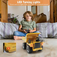 Fisca 6 Ch 2.4G Alloy Remote Control Dump Truck 4 Wheel Driver