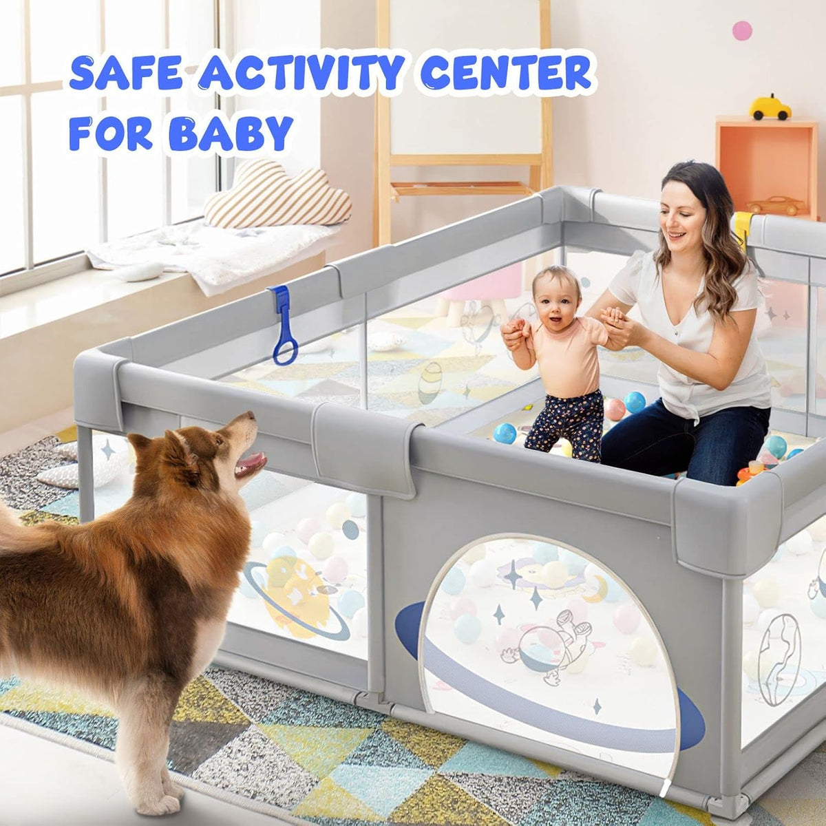 KIDBOT Baby Playpen 150x200cm Play Fence Baby Kids Playground